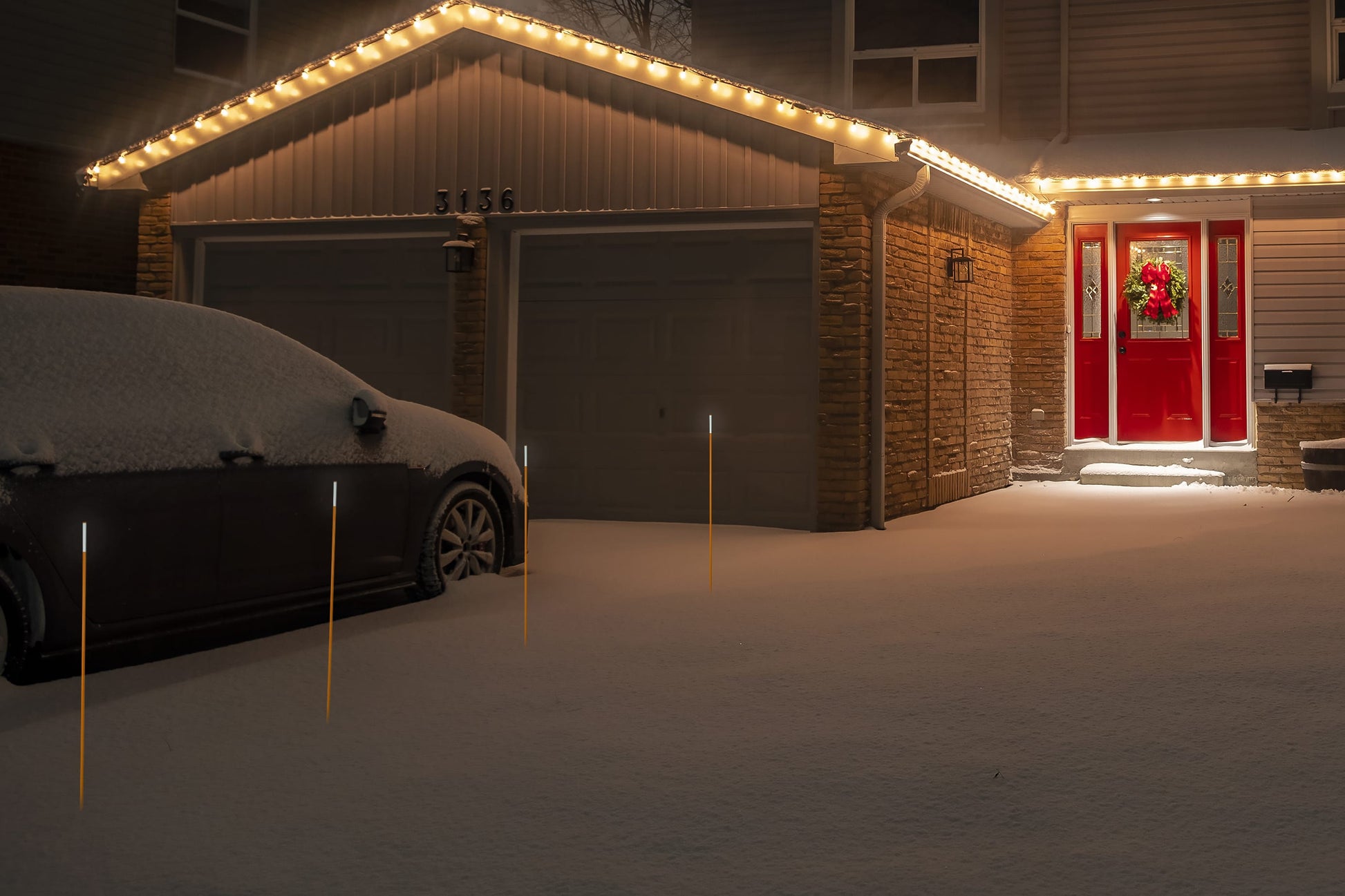 32" Length - RED Reflective - (3/8" Diameter) -   *$0.26/pc*