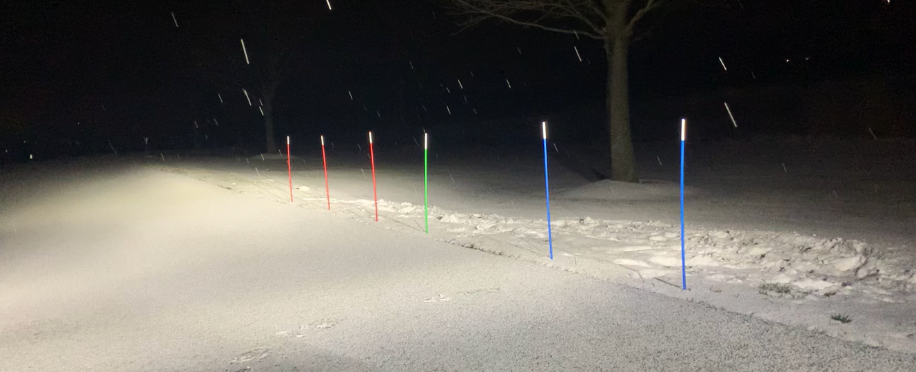 32” Length - BLUE Reflective - (3/8” diameter)     *0.26 / pc*